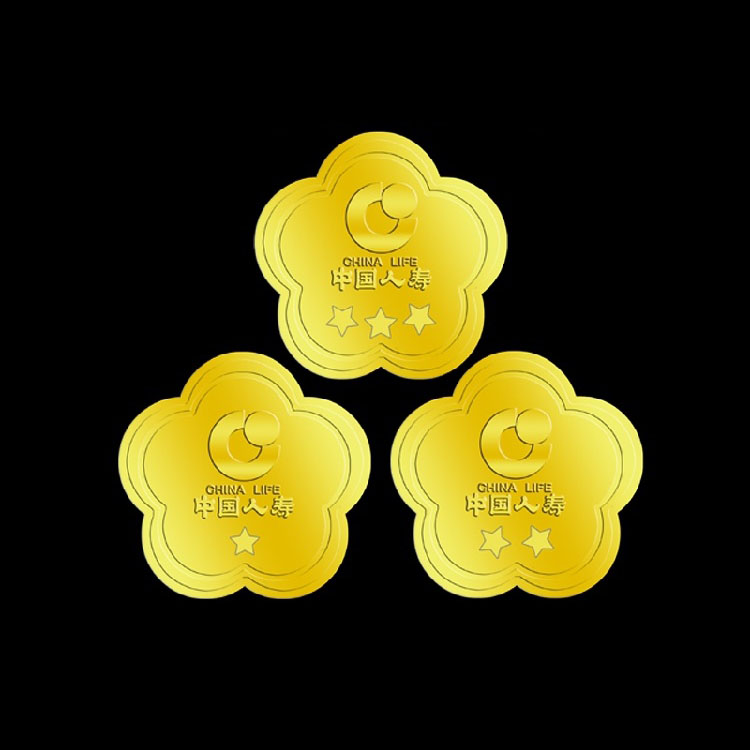 中国人寿纯金徽章