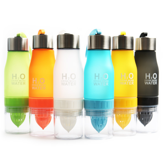 韩国新款运动塑料杯创意礼品水杯柠檬杯水果杯子定制LOGO