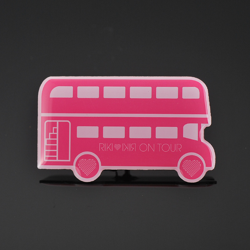 金属徽章 外贸卡通动漫小熊印刷胸章 企业胸针 校徽定做