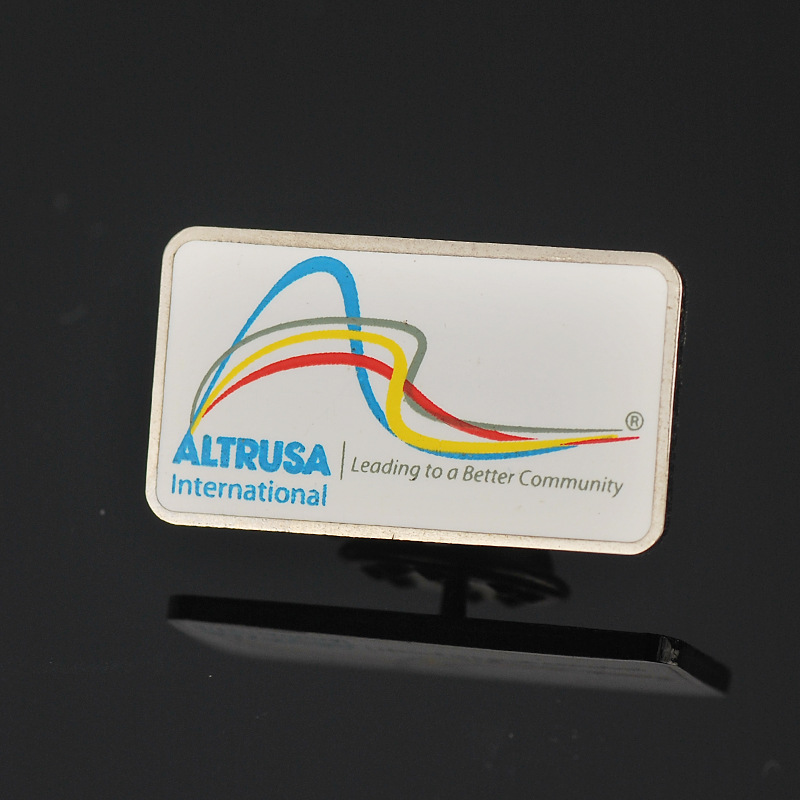 金属印刷滴胶徽章 不锈钢胸章 外贸纪念勋章