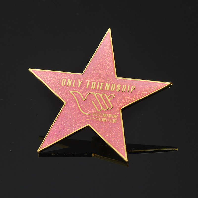 金属烤漆徽章定做高档锌合金镂空校徽广告礼品纪念章胸章