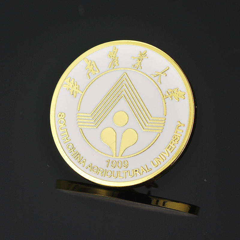 金属烤漆证章镂空纪念章外贸徽章滴胶勋章定制