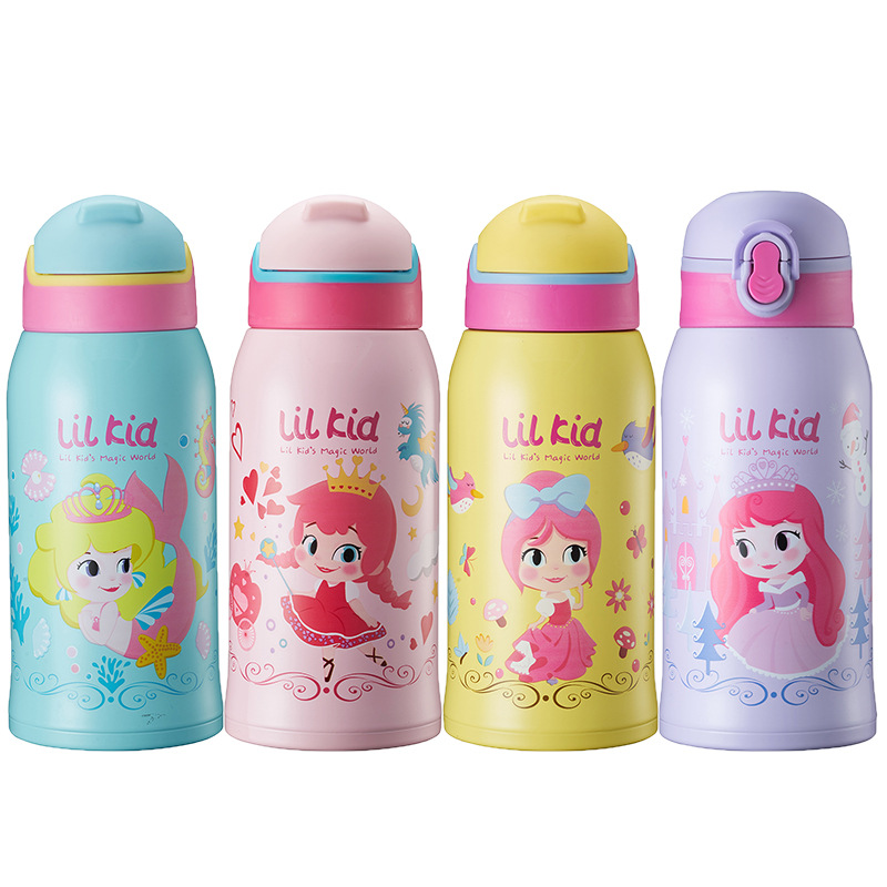 物生物我的公主儿童旅行壶316不锈钢保温杯水杯子
