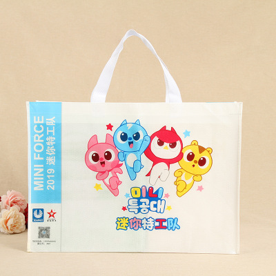 定制清新无纺布袋 儿童无纺布手提袋印刷卡通定做背包袋