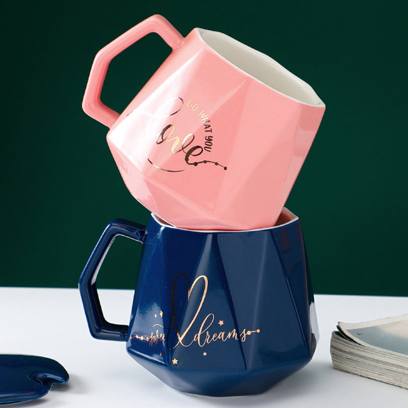 石马克杯创意礼物 陶瓷杯办公家用咖啡厅定制