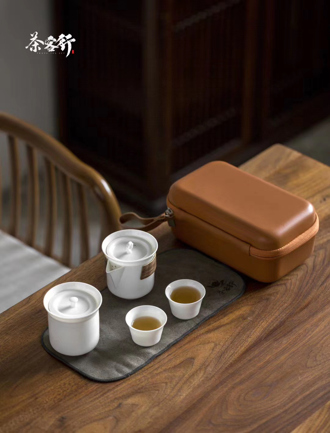 定制便携陶瓷一壶两杯快客杯