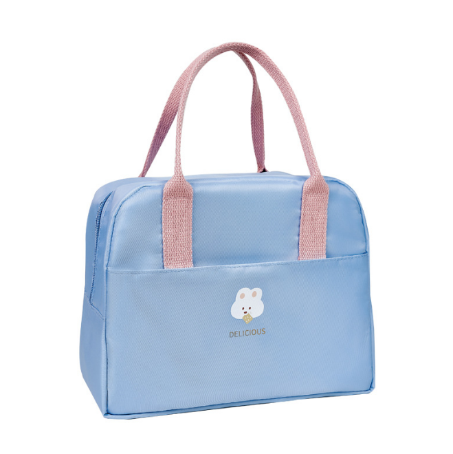 小清新加厚手提保温包防水大容量保温饭盒袋便当包