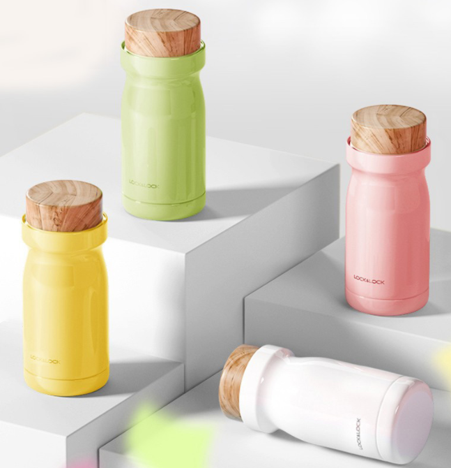 马卡龙色316不锈钢杯子可爱保温杯定制